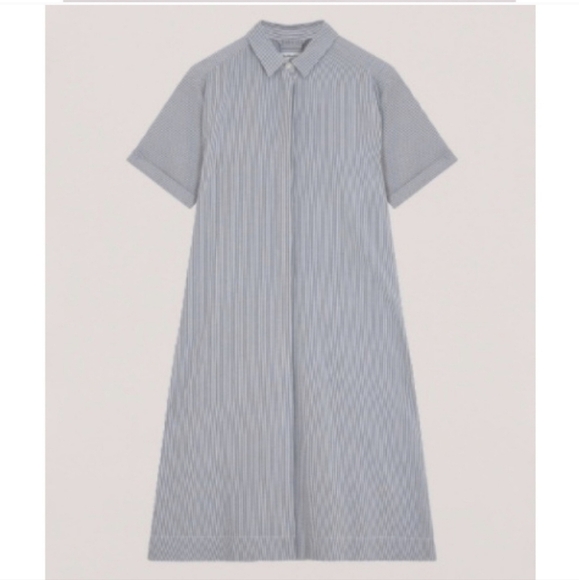 You Must Create YMC Joan Dress Striped Midi Seersucker - Picture 2 of 15